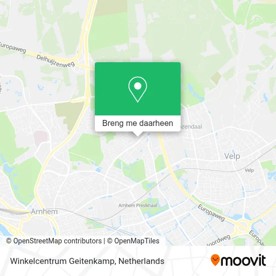 Winkelcentrum Geitenkamp kaart