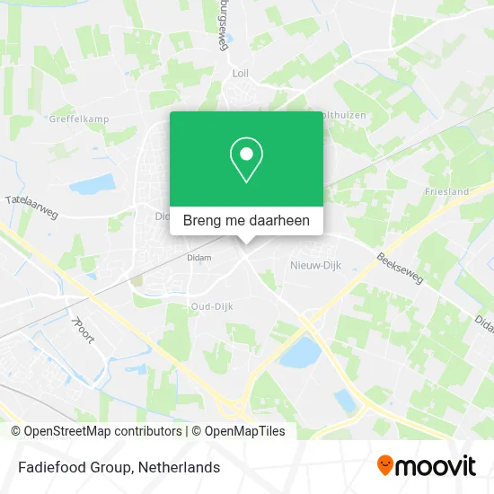 Fadiefood Group kaart