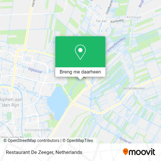 Restaurant De Zeeger kaart