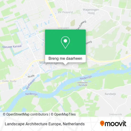 Landscape Architecture Europe kaart