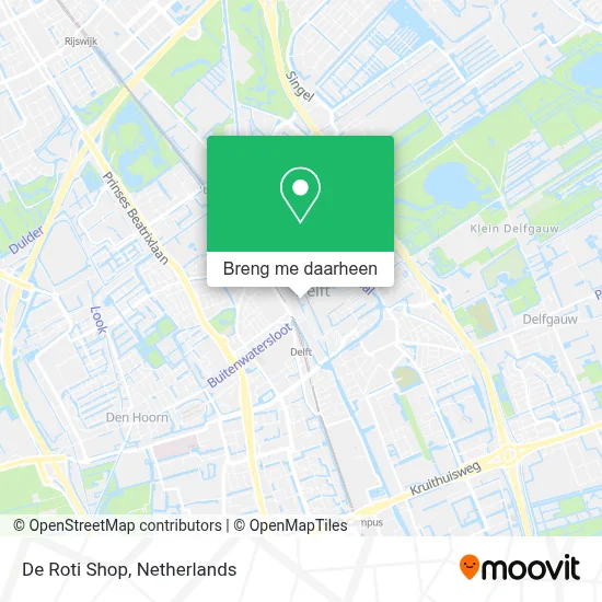 De Roti Shop kaart