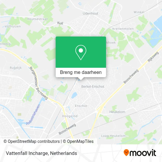 Vattenfall Incharge kaart