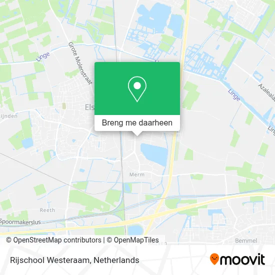 Rijschool Westeraam kaart