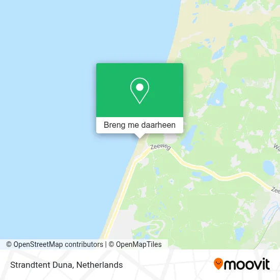 Strandtent Duna kaart