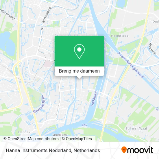 Hanna Instruments Nederland kaart