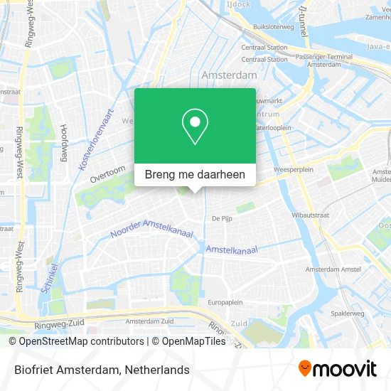 Biofriet Amsterdam kaart