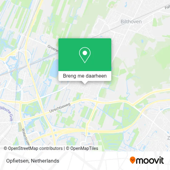 Opfietsen kaart