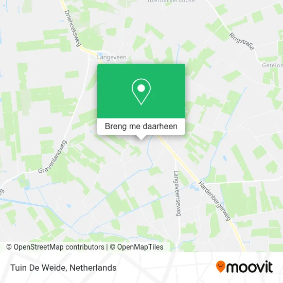 Tuin De Weide kaart