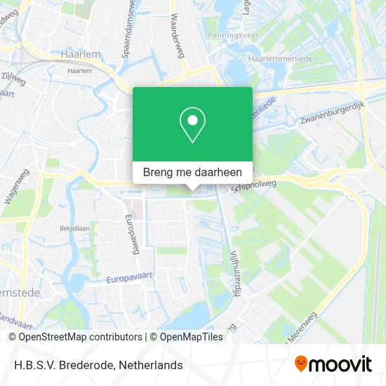 H.B.S.V. Brederode kaart