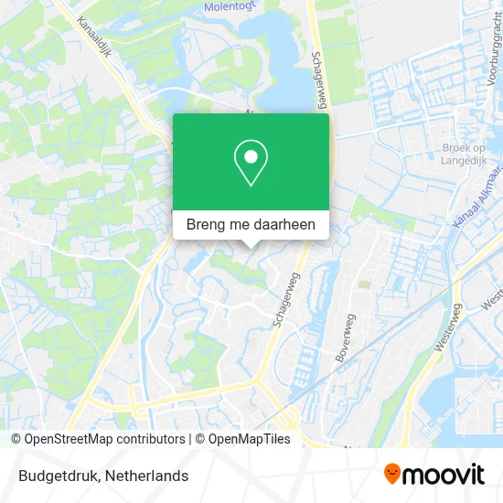 Budgetdruk kaart
