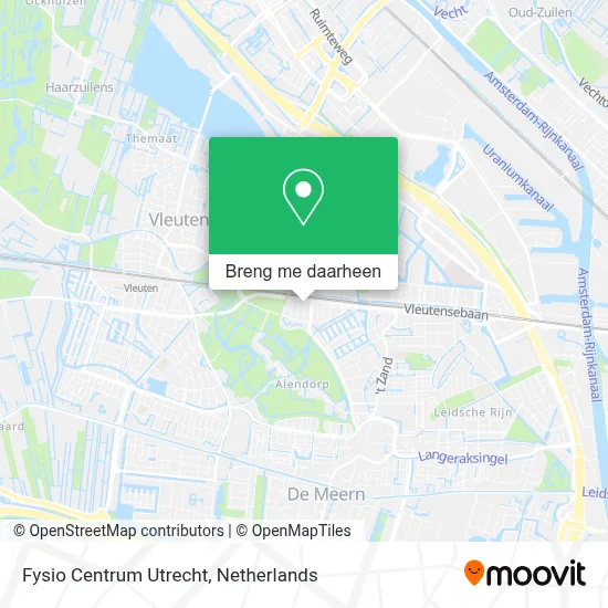 Fysio Centrum Utrecht kaart