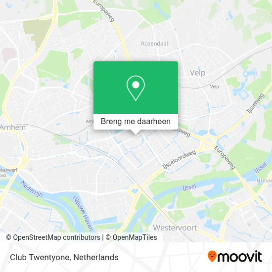 Club Twentyone kaart
