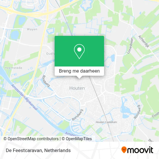 De Feestcaravan kaart