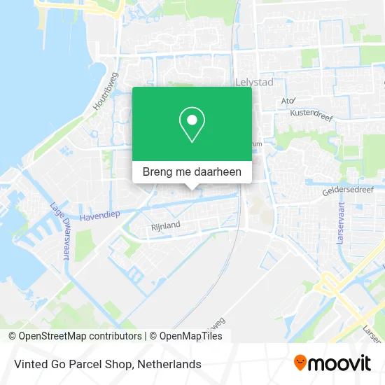 Vinted Go Parcel Shop kaart