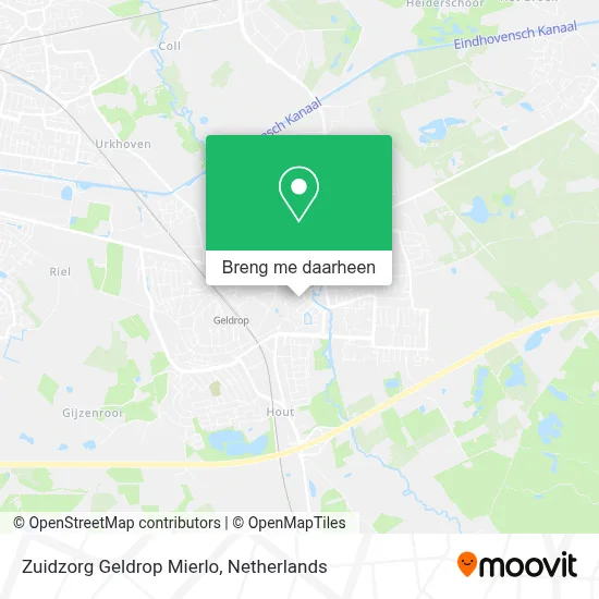 Zuidzorg Geldrop Mierlo kaart