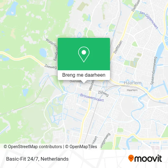 Basic-Fit 24/7 kaart