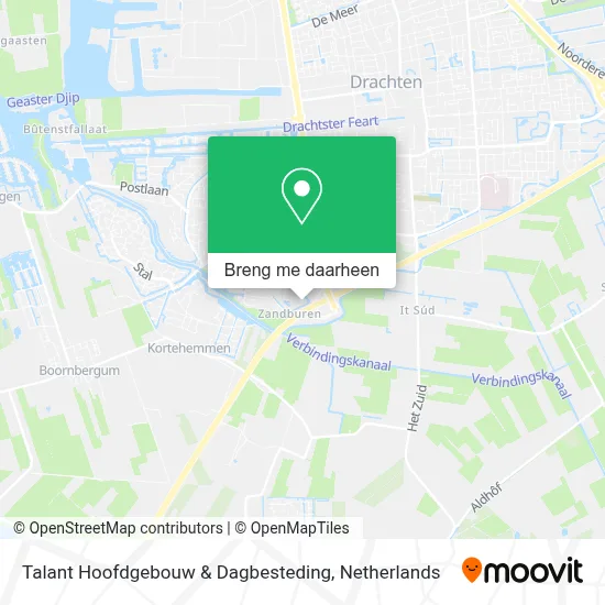 Talant Hoofdgebouw & Dagbesteding kaart