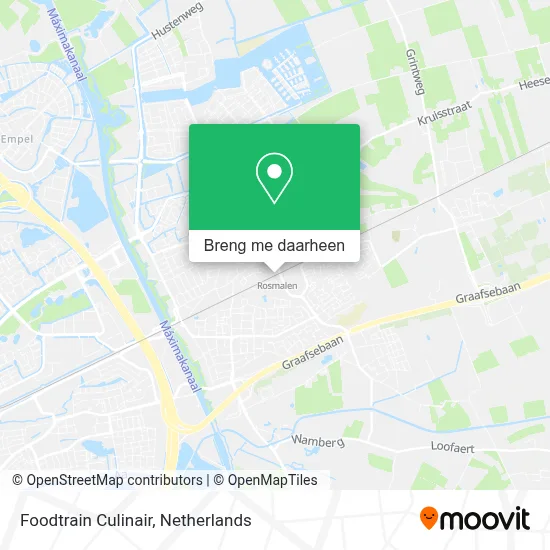 Foodtrain Culinair kaart