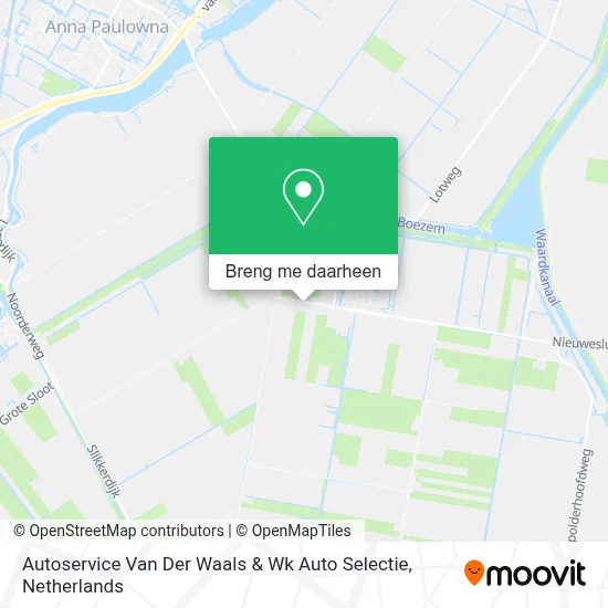Autoservice Van Der Waals & Wk Auto Selectie kaart