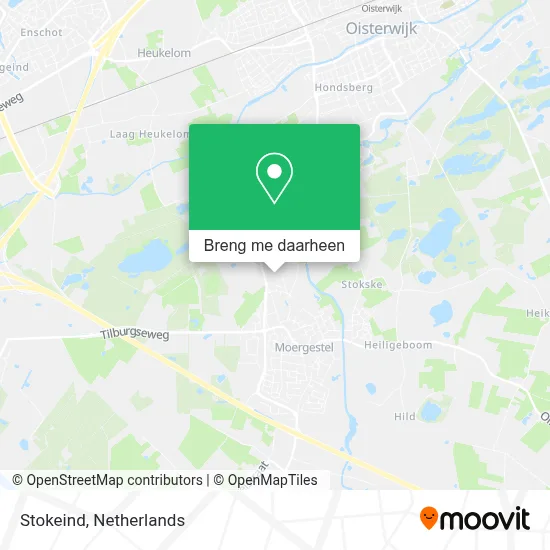 Stokeind kaart