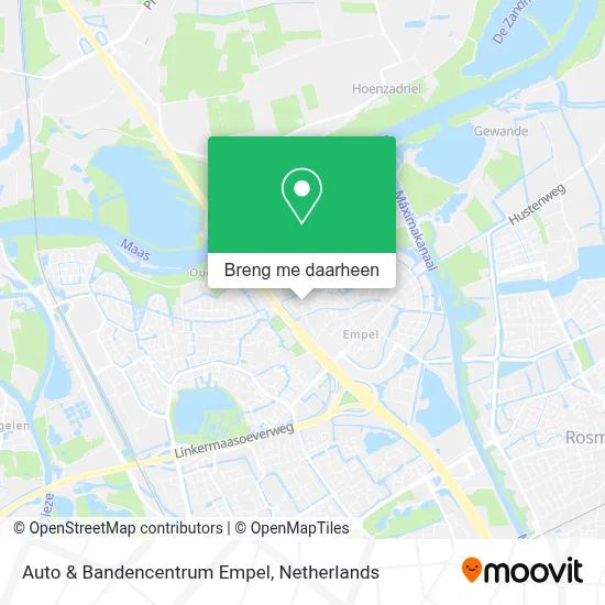 Auto & Bandencentrum Empel kaart