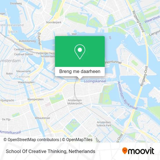 School Of Creative Thinking kaart