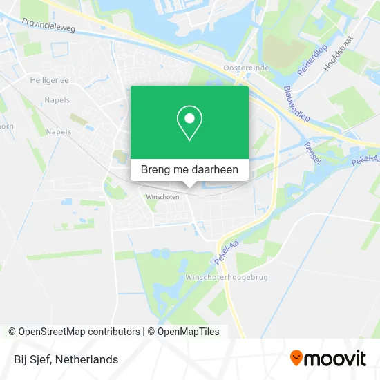 Bij Sjef kaart