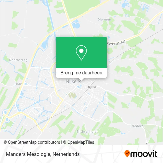 Manders Mesologie kaart