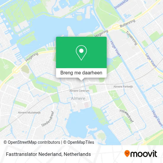 Fasttranslator Nederland kaart