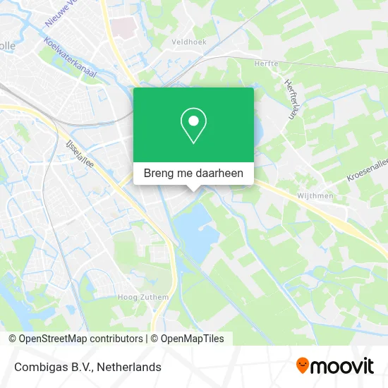 Combigas B.V. kaart