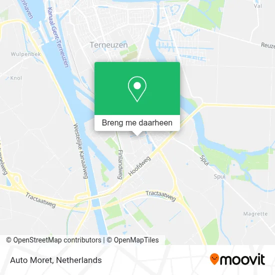 Auto Moret kaart