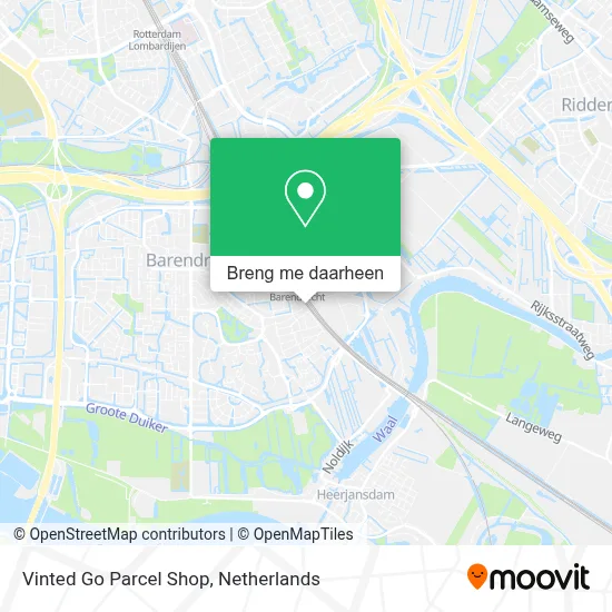 Vinted Go Parcel Shop kaart