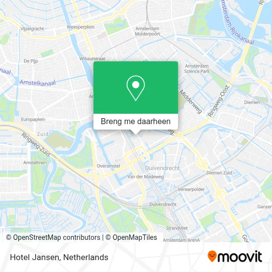 Hotel Jansen kaart