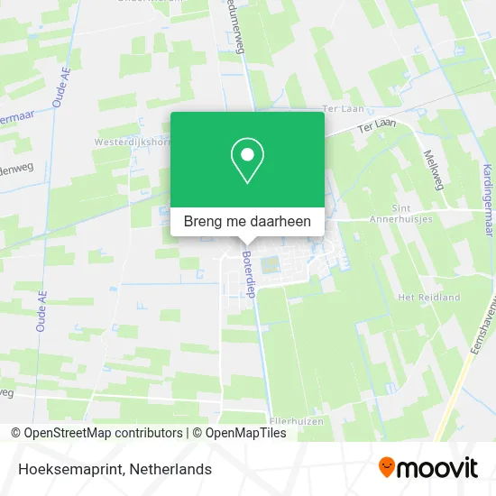 Hoeksemaprint kaart