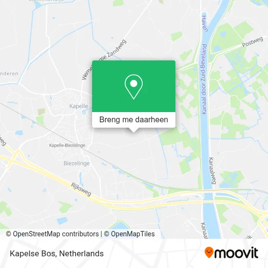 Kapelse Bos kaart