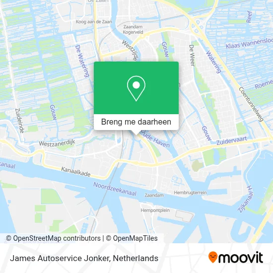 James Autoservice Jonker kaart