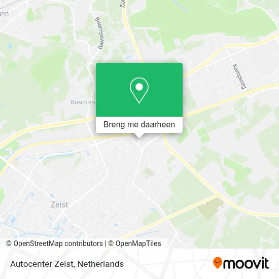 Autocenter Zeist kaart