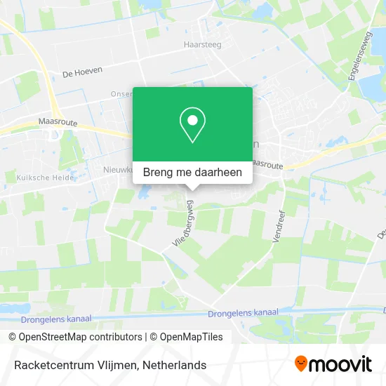 Racketcentrum Vlijmen kaart