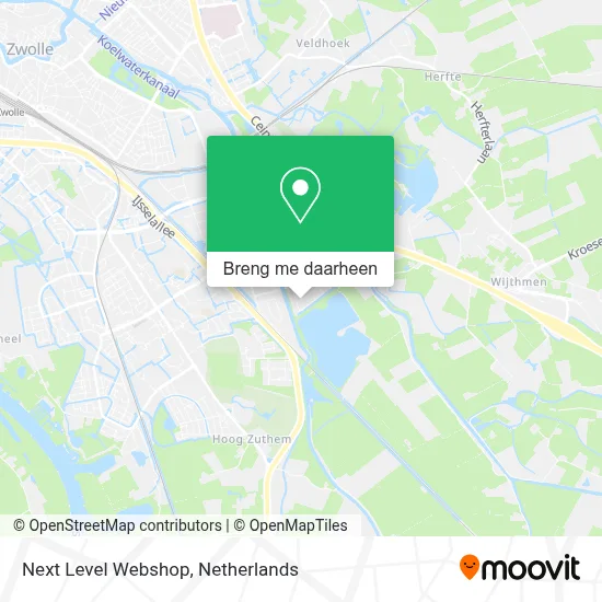 Next Level Webshop kaart
