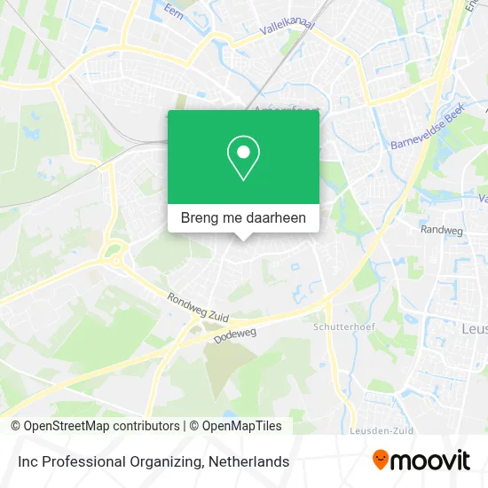 Inc Professional Organizing kaart