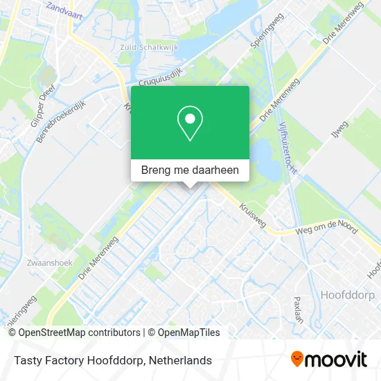 Tasty Factory Hoofddorp kaart