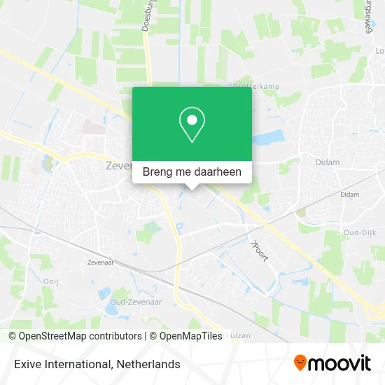 Exive International kaart
