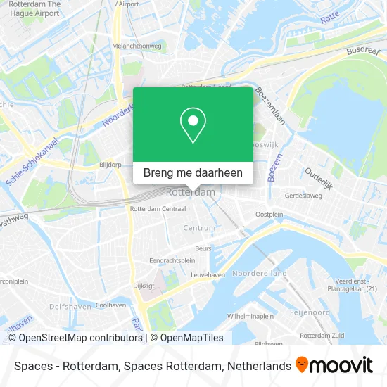 Spaces - Rotterdam, Spaces Rotterdam kaart