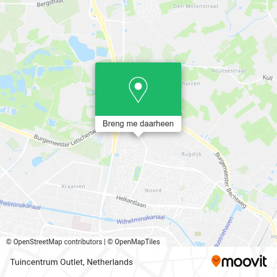 Tuincentrum Outlet kaart