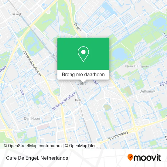 Cafe De Engel kaart