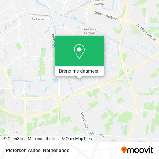 Pieterson Autos kaart