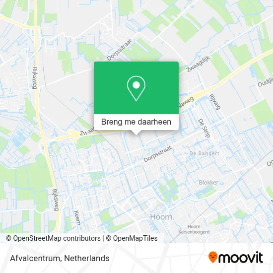 Afvalcentrum kaart