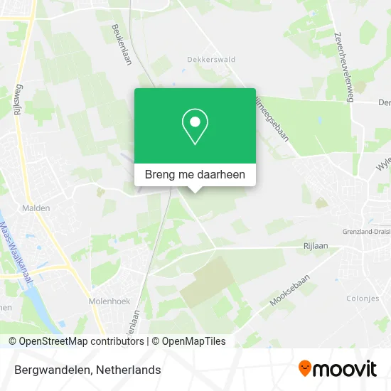 Bergwandelen kaart