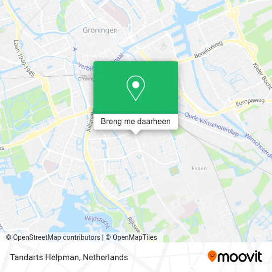 Tandarts Helpman kaart