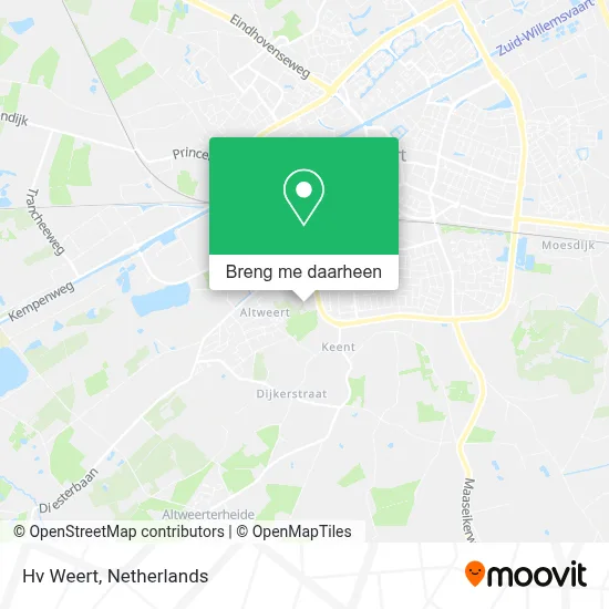 Hv Weert kaart